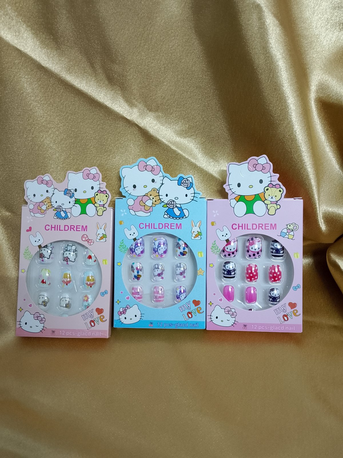 Cute kids fake nails