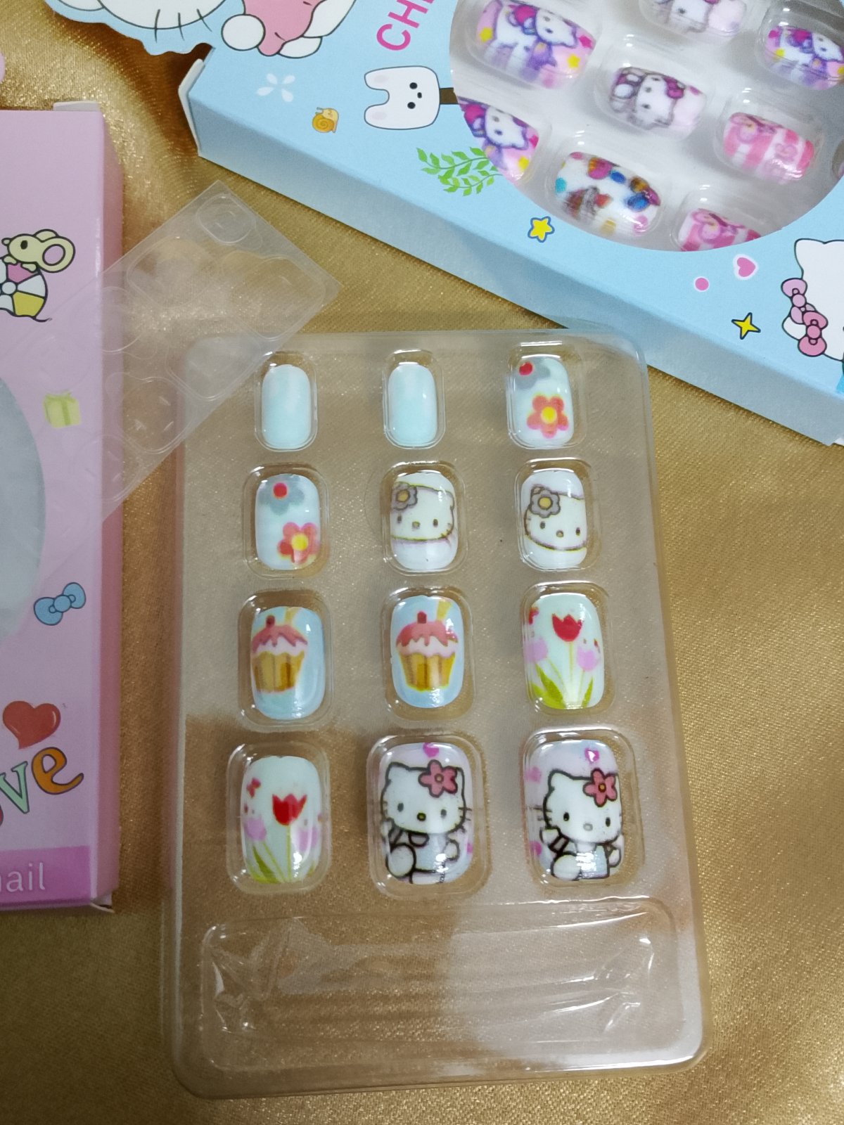 Cute kids fake nails