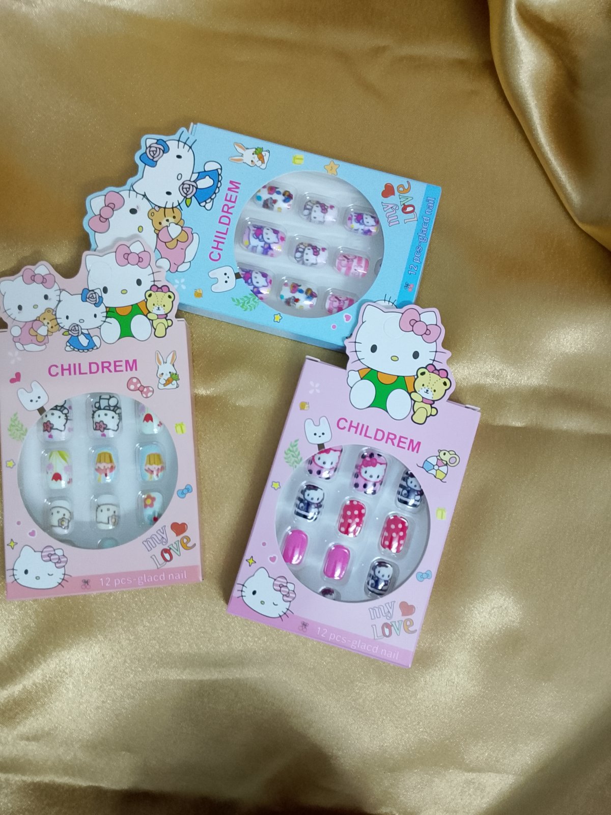 Cute kids fake nails